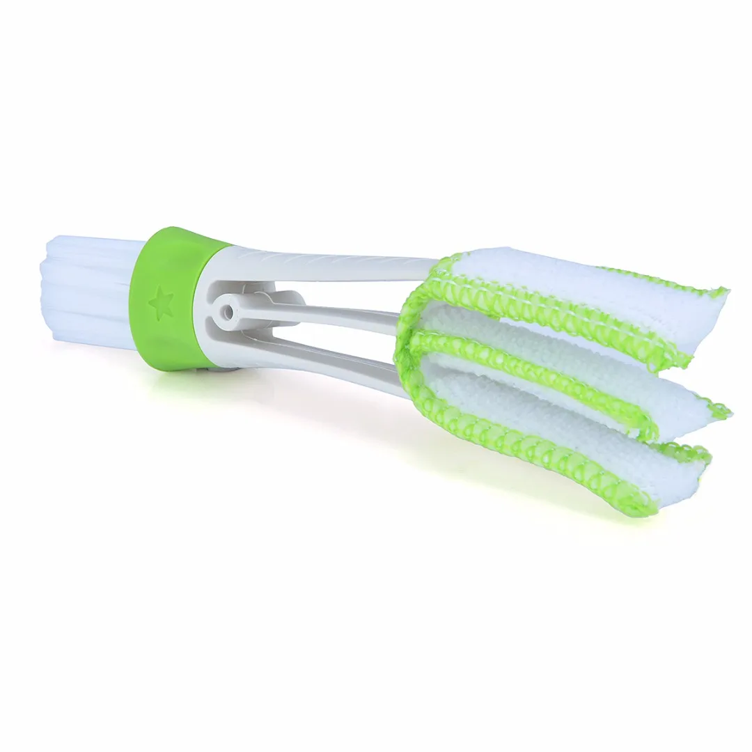 

MAYITR Car Window Brush Double Head Keyboard Clean Brush Multifunctional Auto Indoor Air-condition Outlet Cleaning Tools