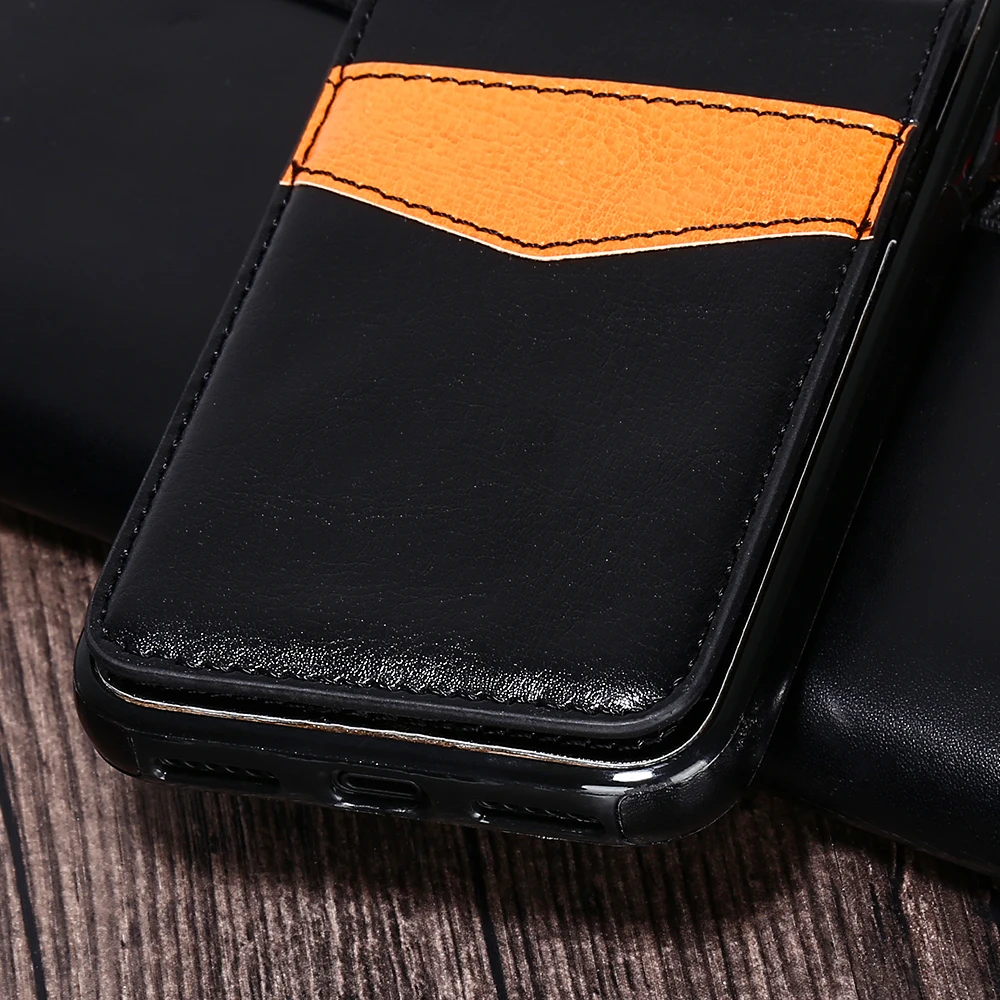 Чехол бумажник HAISSKY для iPhone Xs чехол max xr X 10 роскошный кожаный магнитный держатель