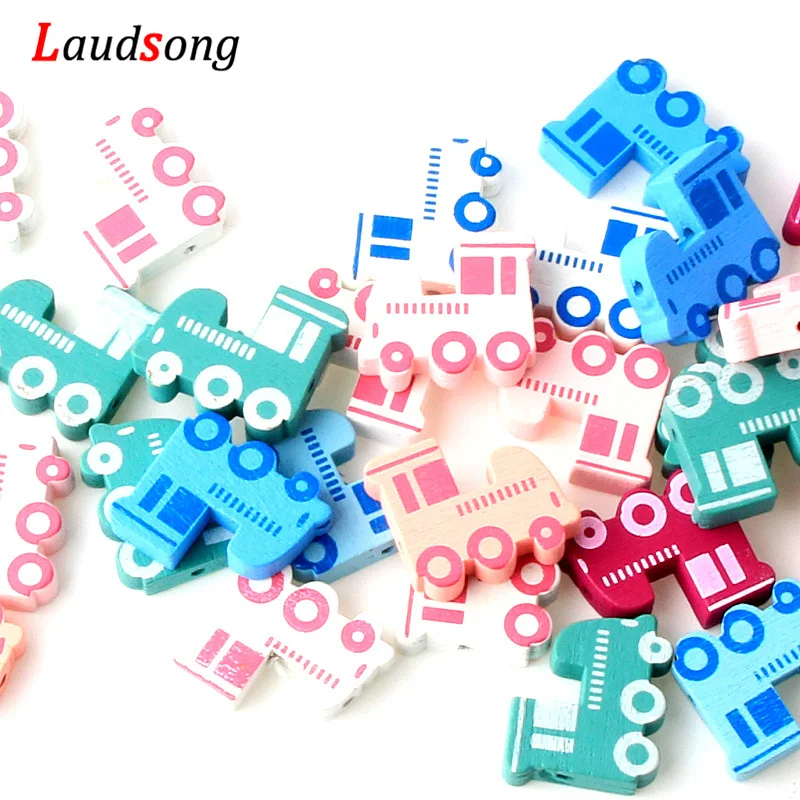 30 шт. детский деревянный шлейф 23 х20 мм|Бусины| |
