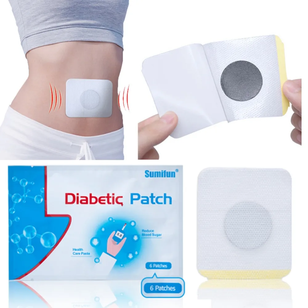6 шт./пакет диабет патч для снижения высокого прибор для измерения уровня сахара в крови, диабет патч лекарства из естественных трав пластырь для диабетиков