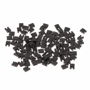 

100pcs Pin Header Jumper blocks Connector 2.54 mm for 3 1/2 Hard Disk Drive CD/DVD Drive Motherboard and/or Expansion Card