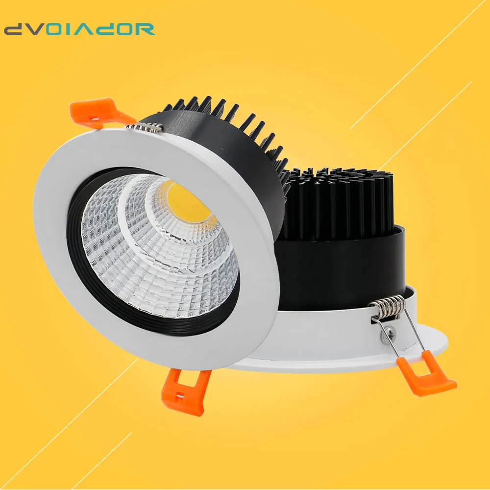 Non dimmable Recessed LED Downlight 5W 9W 12W COB LED Indoor Spot Lamp