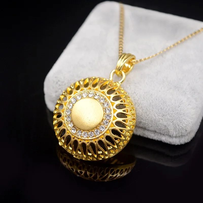 Sunny Jewelry Maxi Дубай ювелирные наборы для женщин колье серьги кулон сплав Циркон