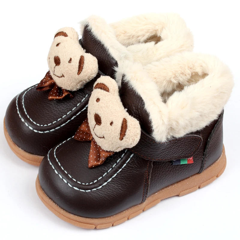 Botas de bebé niño de invierno nieve botas marca bebé recién nacido de cuero botas zapatos de bebé la de chico en primer lugar los caminantes mocasines|baby boots|baby brand