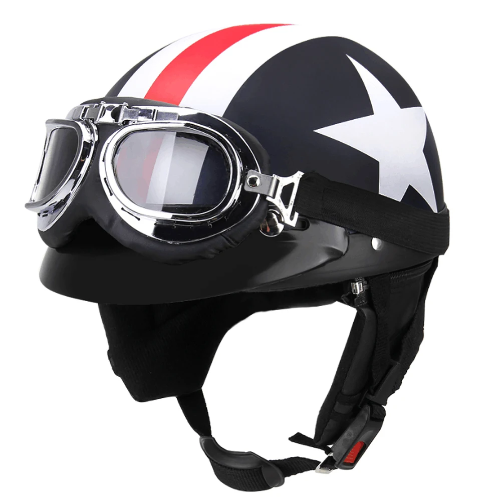 

Personalized Skull Motorcycle Helmet Harley Retro Motor bike Casco Scooter Half Face Capacetes Helmet