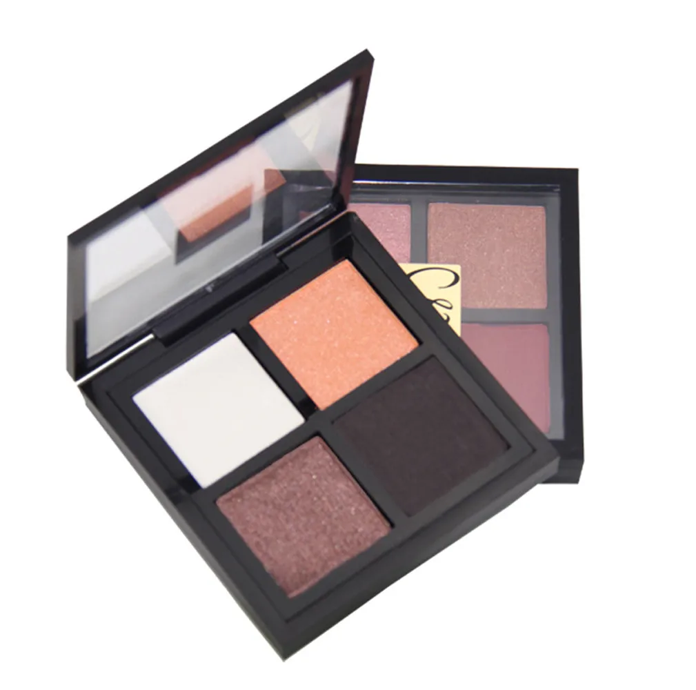 

Ladies Eyeshadow 4 Colors Eyeshadow Textured Pallete Faced Matte Pearl Makeup Eye shadow Palette de sombra sombras de ojos 2018