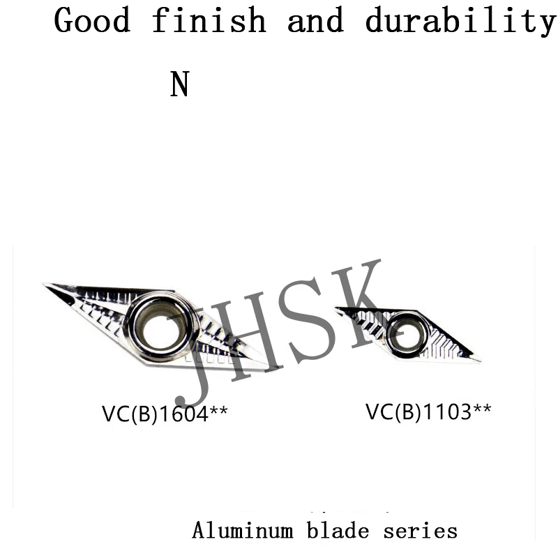 10 шт. VCGT160404-AK H01/VCGT331-AK H01 используется для алюминиевого CNC Алюминиевого лезвия автомобиля
