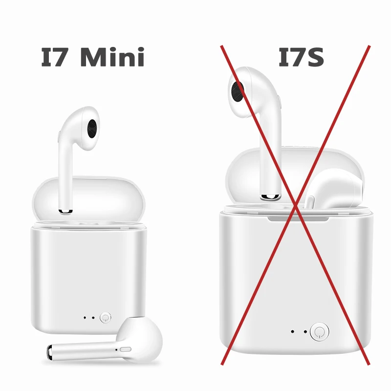 

Hot Sell M&J TWS i7 Mini Wireless Bluetooth 5.0 Earphone True Stereo Earbud Headset With Charging Box Mic For Smart phone i7s