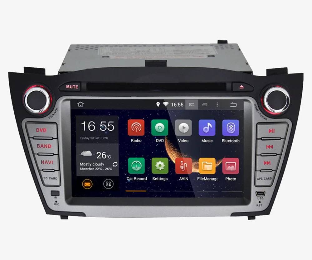 7 дюймовый автомобильный DVD на основе Android BT GPS WIFI аудио Радио стерео