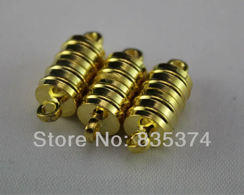 

HIGH QUALITY 50pcs Gold plated stripe Copper Magnetic Clasp 20*8mm