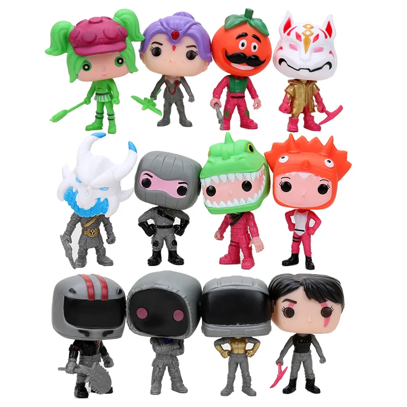 12pcs/lot 10cm Game Fortnight Vinyl Figure Collection Model Doll Toys fortnight Battle Royale Action Figure Toys for Kid Gift