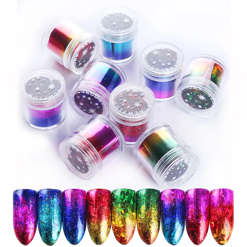 Aliexpress.com : Buy Multicolor Manicure 1PC Nail Art Sticker Gradient ...