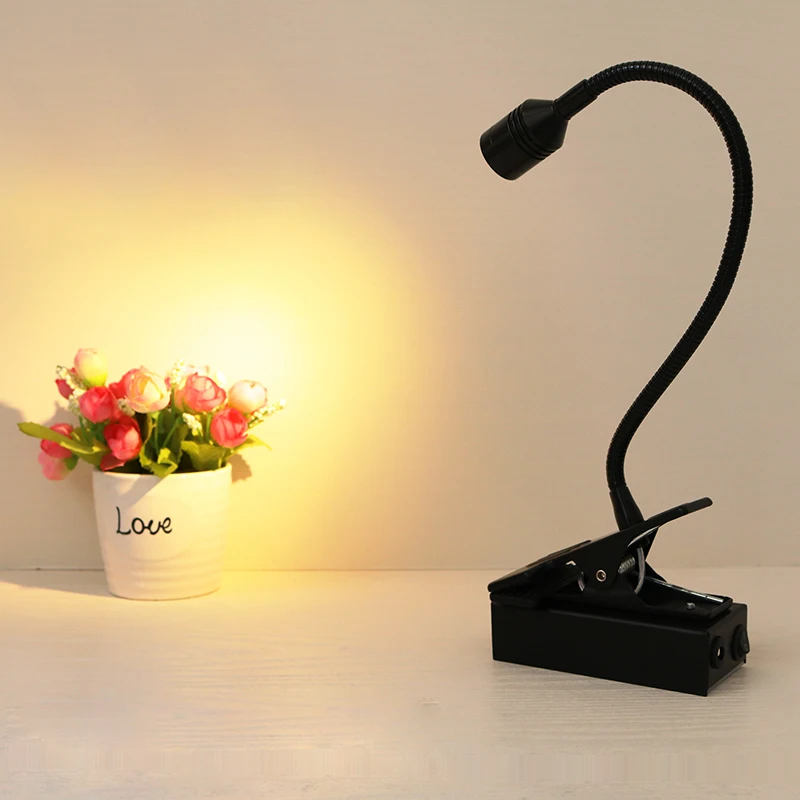 Best Wireless 3W LED Portable Clamp On Desk Light BatteryPowered