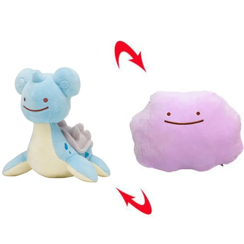 

Japan Anime 27cm Lapras Two Sides Changable Soft Cute Plush Toys