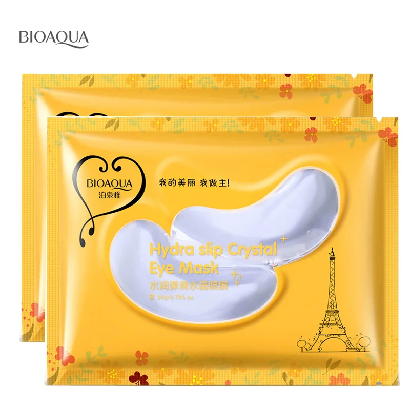 

BIOAQUA brand Water embellish Crystal eye Mask nourish moisture fade fine lines dark circles relieve firm eye care eye patch