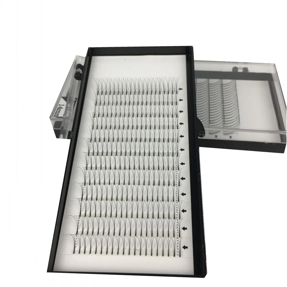 Wholesale Long Stem 3D Charming Eyelash Extensions Individual Volume DC Curl Thickness Make Up Tools Korea Fake Mink Lash (15)