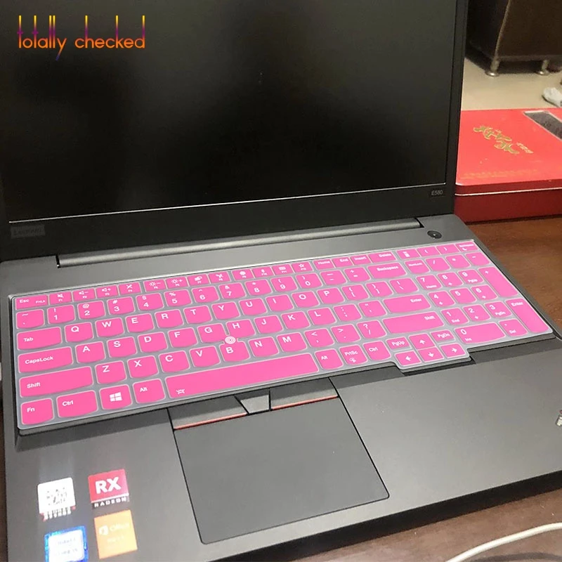 Силиконовая клавиатура для ноутбука L580 15 ''для lenovo ThinkPad T590 E590 P51S P52S E580 T570 T580 15,6 дюймов - Цвет: rose