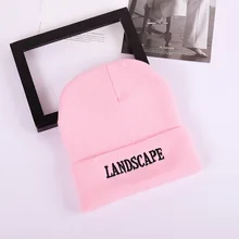 Новинка, шапка с вышитыми буквами, повседневная для мужчин и женщин, модная вязанная хип-хоп шапка унисекс, зимняя хлопковая теплая шапка для мальчиков и девочек