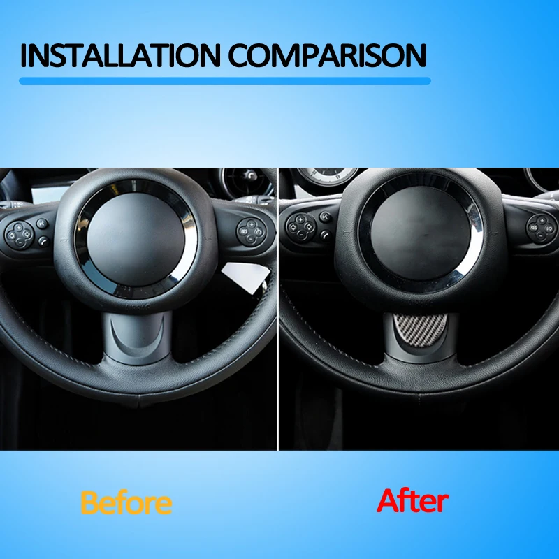 Автомобильный Стайлинг наклейки для mini Countryman, Clubman Cooper R53 R55 R57 R58 R59 R60 R50 R52 JCW F55 F56 рулевого колеса клеящиеся полоски