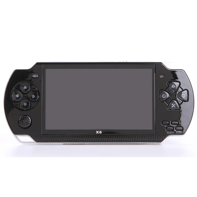 

5pcs x6 handheld Game Console 4.3 inch screen mp4 player MP5 game player real 8GB support for psp game,camera,video,e-book