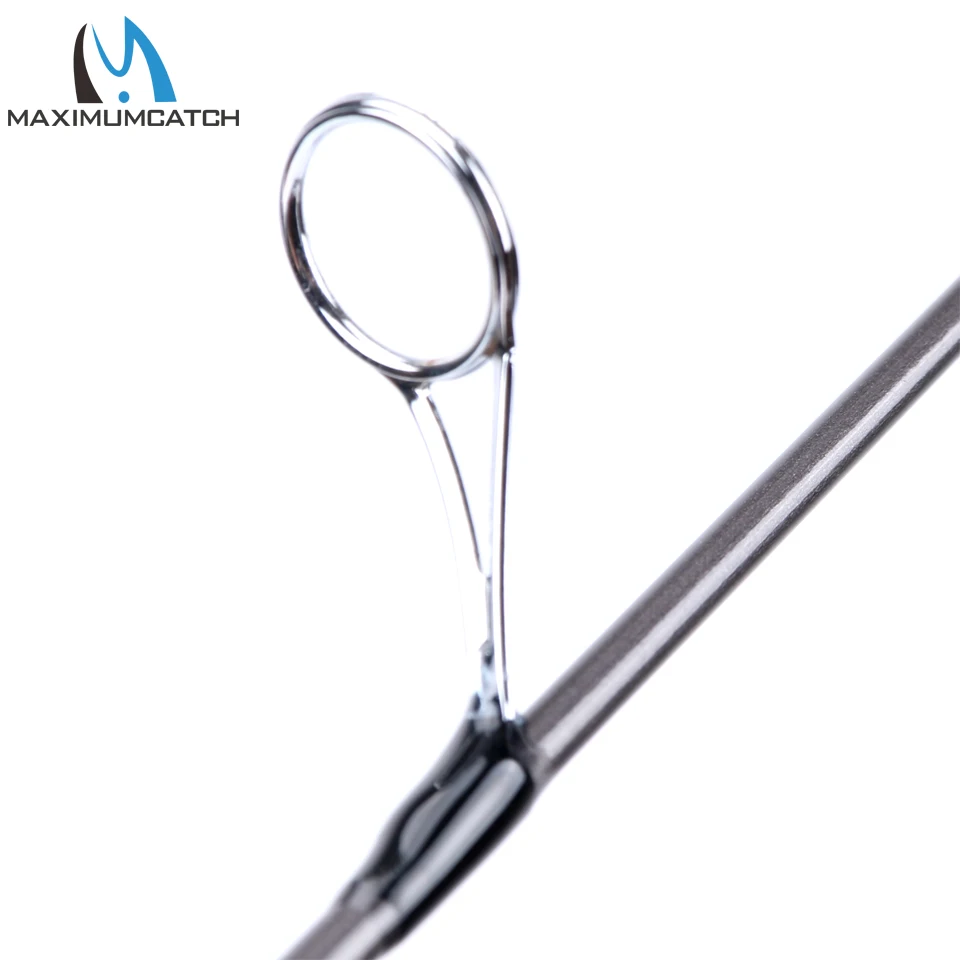 Tanie Maximumcatch lekka wędka do wędkowania podlodowego IM7 z włókna węglowego zimowa wędka wędka Spinning wędkarski
