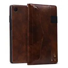 Кожаный чехол-кошелек из натуральной кожи для huawei MediaPad M5 8,4 SHT-W09 SHT-AL09-книжка с магнитной подставкой и функцией сна, умный чехол