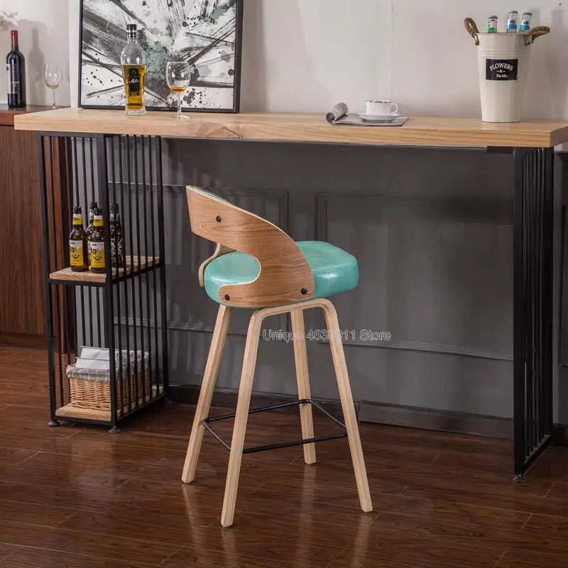 Скандинавский барный стул Креативный дизайн Досуг высокий стул барный стул