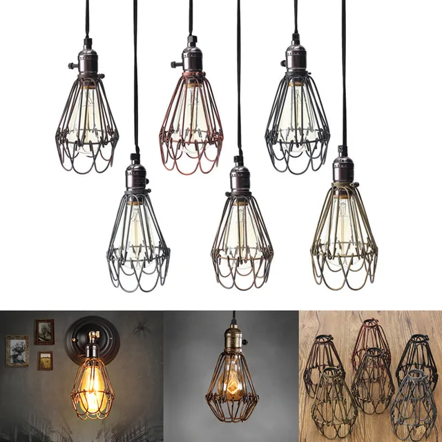 Online Retro Vintage Lamp Covers Pendant Trouble Online Retro Vintage Lamp Covers Pendant Trouble Light Bulb Guard Wire Cage Ceiling Ing Hanging Bars Cafe Shade Aliexpress Mobile