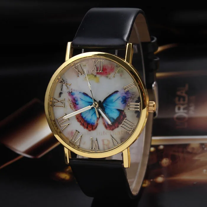 Нежные часы женские часы NewHot женский браслет для часов женские часы с узором из снов кожаные часы relogio feminino mujer - Цвет: b