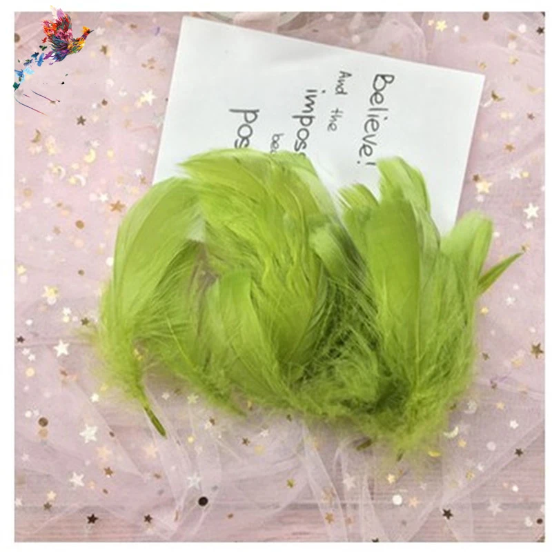1 упаковка(100 шт) 8-12 см гусиные перья для DIY Ловец снов материалы ручной работы наполнитель подарочной коробки