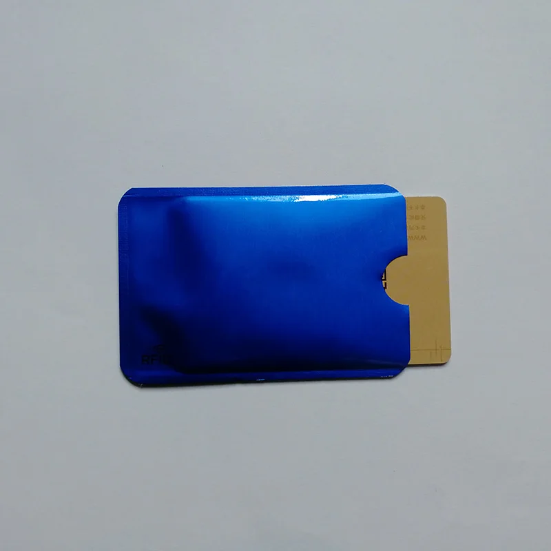 Metal Credit Card Holder Anti Rfid Wallet Blocking Reader Lock Bank Card Holder ID Bank Card Case Protection Aluminium 6.29 (2)
