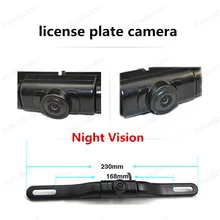 hot sell 170 degree angle car license plate camera with IR led lights car Rear View Camera Night Vision