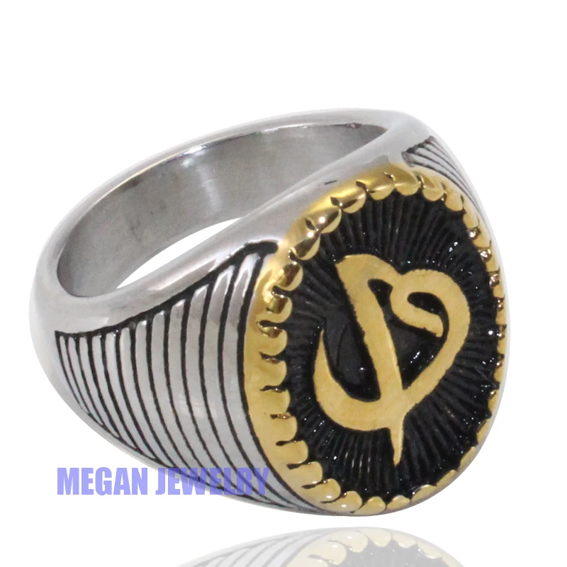 

high quality muslim Ottoman Turkish Islamic stainless steel ring