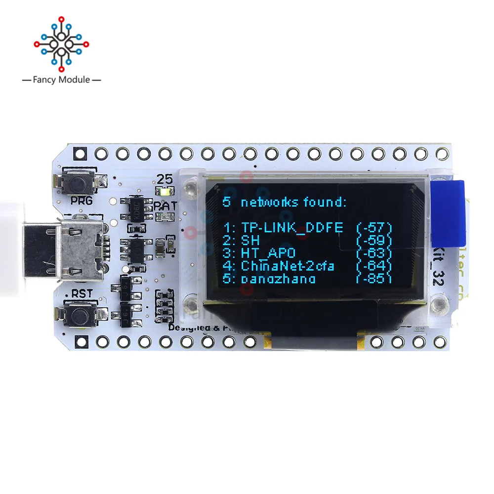 ESP32 Bluetooth wifi комплект синий OLED 0,96 дюймовый дисплей модуль CP2102 32M Flash 3,3 V-7 V интернет-макетная плата для Arduino