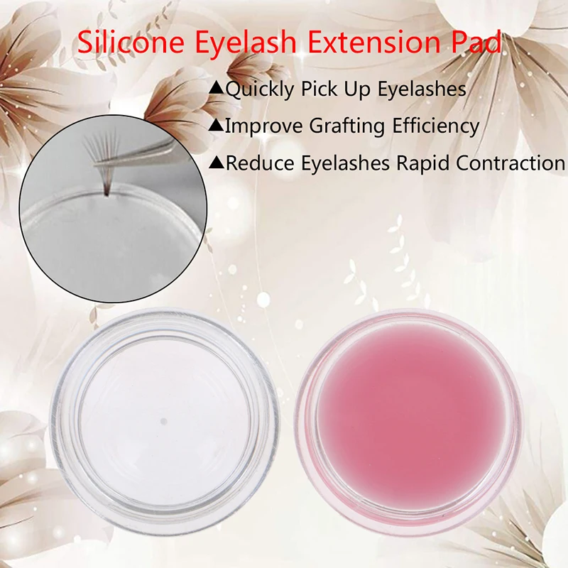

Silicone Pad Eyelash Glue Eyelash Extension Pads Stand Holder Pallet Eyelash Pad Makeup Tool Flexible Silicone Lash Extension
