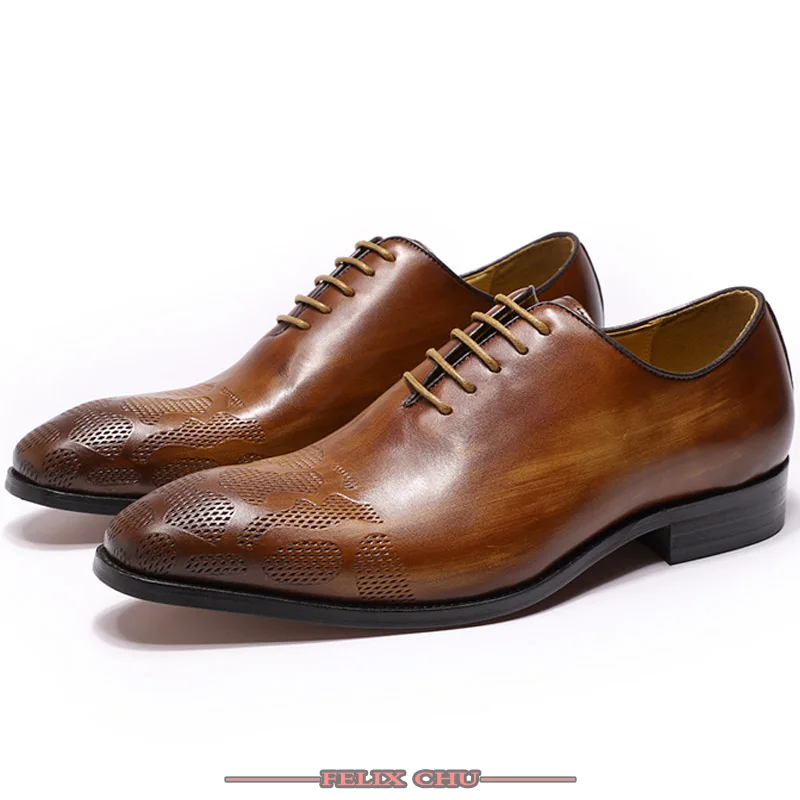 

HANDMADE MEN LEATHER SHOES LACE UP POINTED TOE LUXURY BROWN OFFICE BUSINESS WORK FORMAL MEN SHOES LEATHER OXFORD SHOES MEN