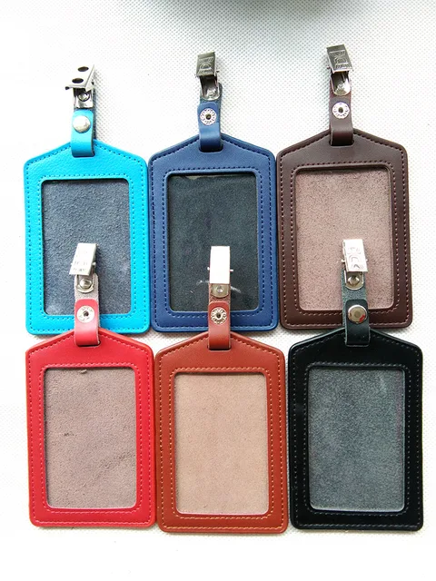 Gyreken Badge Card Case Business Holder Company Office Supply Gyreken Badge Card Case Business Holder Company Office Supply Genuine Leather Credit Men