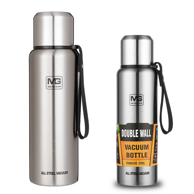 

UPORS 500/700/1000/1500ml Vacuum Flask Stainless Steel Thermos Portable Large Capacity Insulated Tumbler with Rope Thermo Bottle