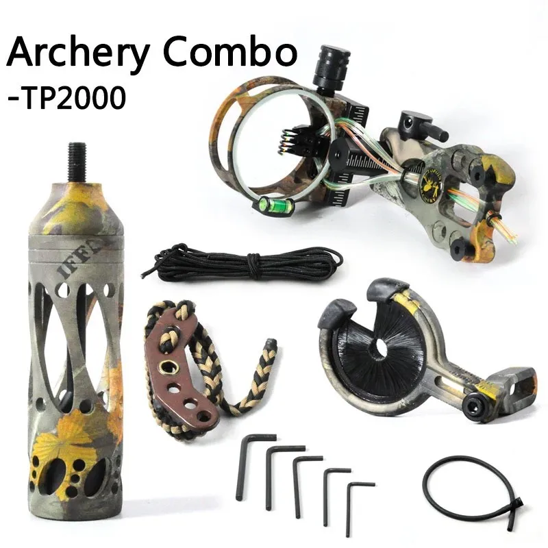 Обновление TP2000 углеродная ткань комбинированный лук наборы черный прицел с