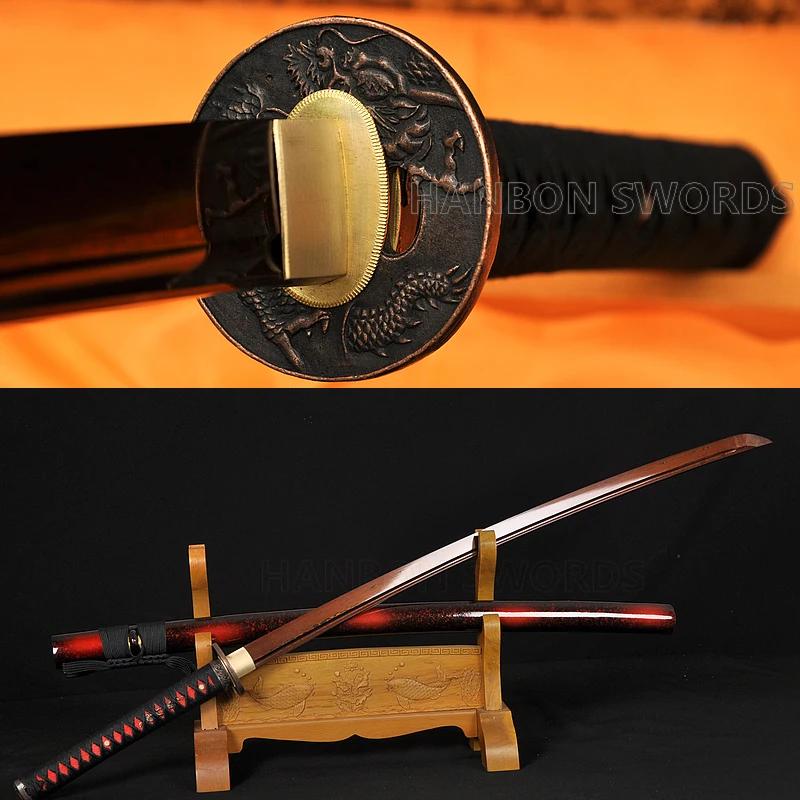 41" Full Tang Katana Sword Quenching Oil Blade Japanese Samurai Swords
