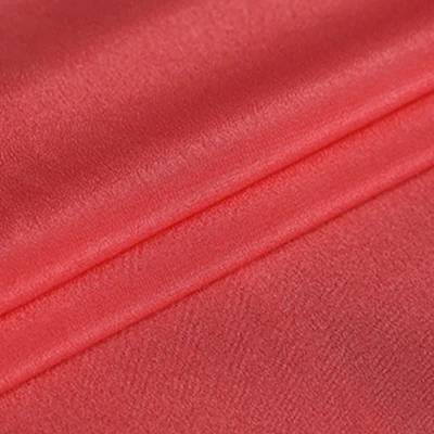 110 см шириной 15 мм Тонкий теплый сплошной цвет красный фиолетовый шелк креп де шин ткань для лета длинное короткое платье рубашка костюм брюки DE711 - Цвет: number 1