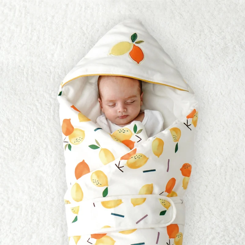 Зимний детский спальный мешок, конверт для новорожденных, хлопковый плотный кокон для детей, Пеленальный спальный мешок, коляска, детская коляска, мешок