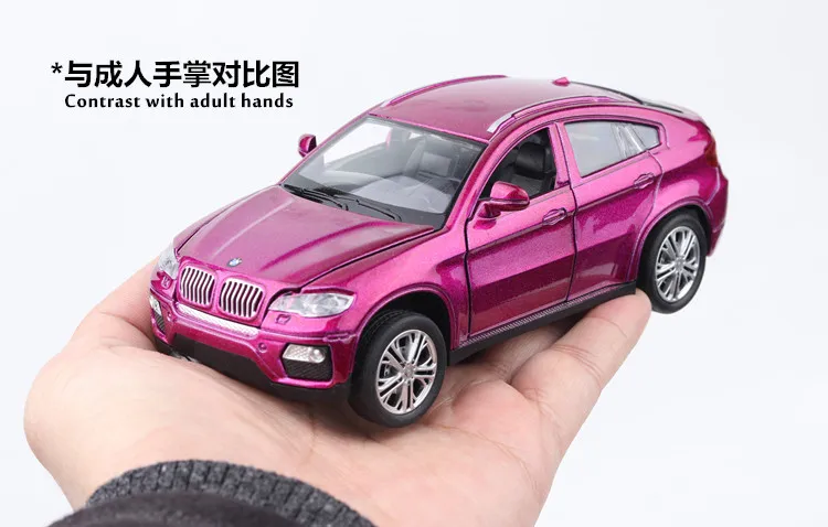 1:32 X6 SUV Coupe, игрушечный автомобиль, модель из сплава, детские игрушки, подлинный коллекционный подарок, внедорожный автомобиль для детей