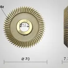 Keymother 70 мм x 7,3 мм x 12,7 мм лезвие резака для ключей Слесарные Инструменты