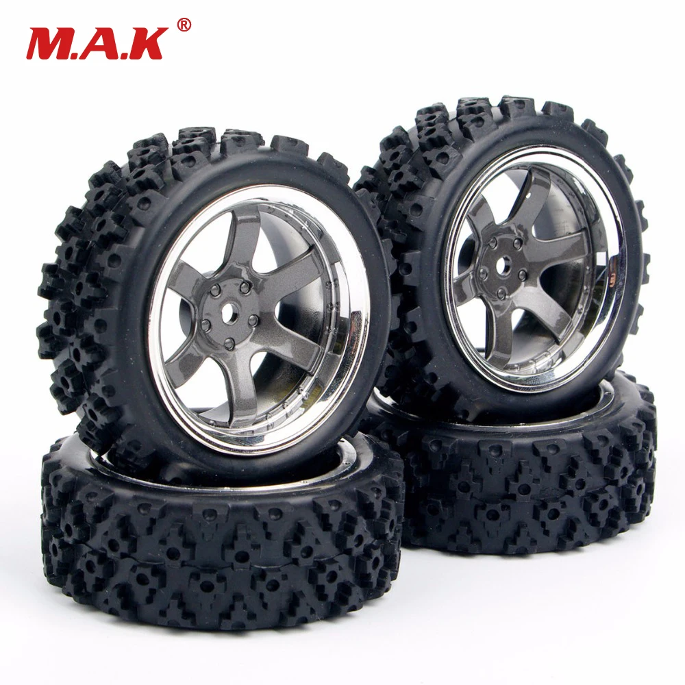 

4X RC rally tires tyre wheel rim PP0038+PP0487 for HSP RC 1:10 off road racing car RC parts accessories