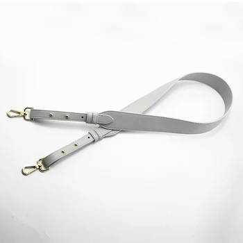 

96cm Bag Strap Handbag Straps Replacement Parts Bag Belts Leather DIY Handmade Gray Handles for Women Shoulder Bags Accessories