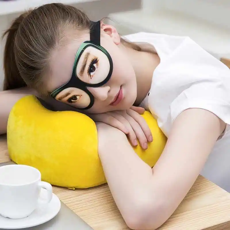 

3D Sleep Mask Natural Sleeping Eye Mask Eyeshade Cover Shade Eye Patch Soft Portable Blindfold for party for funny