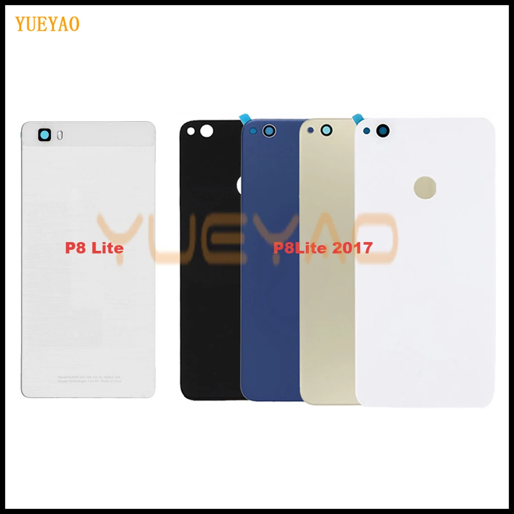 Задний корпус P8 Lite для Huawei P8lite 2017 PRA LX3 задняя крышка аккумулятора стеклянный