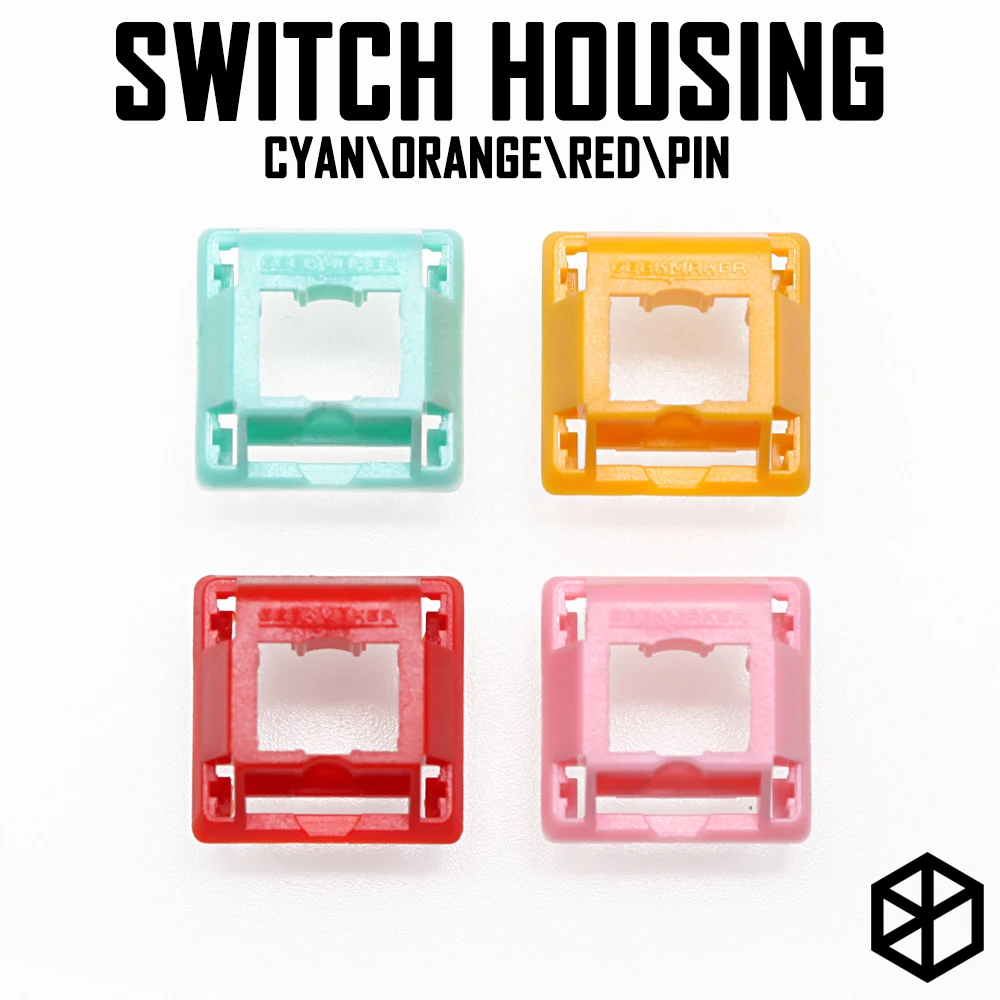

GeekMaker Cream Switch upper housing tops Cyan Orange Red Pink for mechanical keyboard compatible with cherry gateron switch