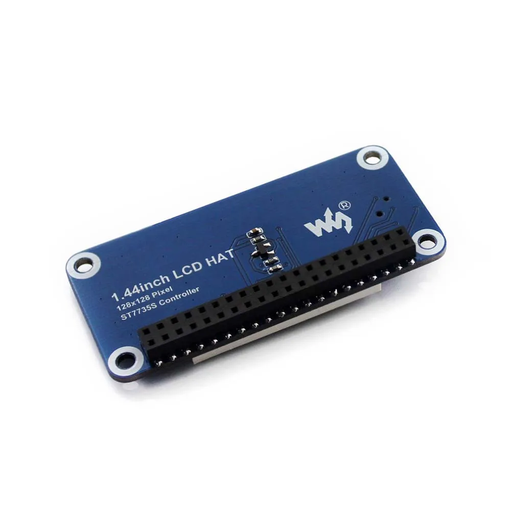 Waveshare 1,44 дюймовый ЖК-дисплей шляпа для Raspberry Pi 2B/3B/3B+/Zero W, 128x128 пикселей, SPI интерфейс, драйвер ST7735S